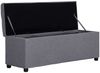 vidaXL Bank mit Staufach 116 cm Hellgrau Polyester 281317 Bild 5