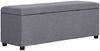 vidaXL Bank mit Staufach 116 cm Hellgrau Polyester 281317 Bild 4