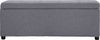 vidaXL Bank mit Staufach 116 cm Hellgrau Polyester 281317 Bild 2