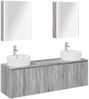 vidaXL Badezimmerschrank-Set 5 pcs Grau Sonoma Holzwerkstoff 3406452 Bild 2