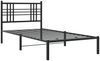 vidaXL Bettgestell mit Kopfteil Metall Schwarz 100x190 cm 376318 Bild 3