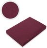 Microfaser Spannbettlaken 90 - 100 x 200 cm + 28 cm Bordeaux Bild 2