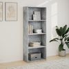 Bücherregal | Standregal Betongrau 60x30x152 cm Holzwerkstoff Bild 3