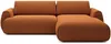 Vente-unique - MONELIA Sofa Stoff Rot - B 167 cm x H 81 cm x L 270 cm Bild 2