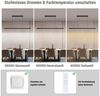 ZMH Pendelleuchte LED Esstisch Pendelleuchten Schwarz Esszimmer 108CM/148 CM Dimmbar, Augenschutz, LED fest integriert, 3000-6500K, Höhenverstellbar Hängeleuchte mit Fernbedienung Hängelampe Wohnzimmer Bild 3