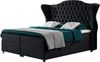 99rooms Adele Boxspringbett Velours 140x200 cm Schwarz Bild 4