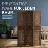 Paravent Raumteiler 3 teilig Holz Braun Deko Raumtrenner Trennwand Sichtschutz Spanische Wand Bild 5