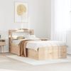 vidaXL Massivholzbett mit Kopfteil 75x190 cm Kiefer 3306366 Bild 3