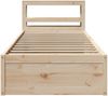 vidaXL Massivholzbett mit Kopfteil 75x190 cm Kiefer 3306366 Bild 4
