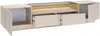 Vente-unique - ALIVENTO TV unit GlasHolz, Platte BeigeBeige - B 39,5 cm x H 43,4 cm x L 203 cm Bild 4