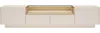 Vente-unique - ALIVENTO TV unit GlasHolz, Platte BeigeBeige - B 39,5 cm x H 43,4 cm x L 203 cm Bild 2
