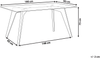 Esstisch Glas 180x90 cm HUDSON Bild 2