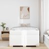 vidaXL Bettrahmen mit Matratze Weiß 120 x 190 cm Stoff 3399231 Bild 4