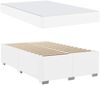 vidaXL Bettrahmen mit Matratze Weiß 120 x 190 cm Stoff 3399231 Bild 5