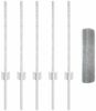 vidaXL Zaun mit Pfosten Silber 3336313 Bild 5