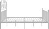 vidaXL Bettgestell Weiß Metall 180x200 cm 324857 Bild 4