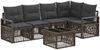 vidaXL Gartensofa-set 6 pcs Grau Poly-Rattan 3435713 Bild 2