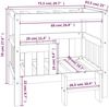vidaXL Hundebett 75,5 x 63,5 x 70 cm Massivholz Kiefer, Honigbraun Bild 2
