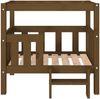 vidaXL Hundebett 75,5 x 63,5 x 70 cm Massivholz Kiefer, Honigbraun Bild 5