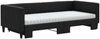 vidaXL Tagesbett Ausziehbar mit Matratzen Schwarz 90x190 cm Stoff 3196608 Bild 3