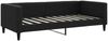 vidaXL Tagesbett Ausziehbar mit Matratzen Schwarz 90x190 cm Stoff 3196608 Bild 4