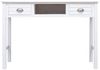 vidaXL Schreibtisch Weiß 108x45x76 cm Massivholz Paulownia 338535 Bild 4