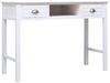 vidaXL Schreibtisch Weiß 108x45x76 cm Massivholz Paulownia 338535 Bild 2