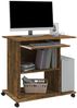 vidaXL Schreibtisch Räuchereiche 80x50x75 cm Holzwerkstoff 815543 Bild 5