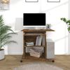 vidaXL Schreibtisch Räuchereiche 80x50x75 cm Holzwerkstoff 815543 Bild 3