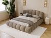GRAINGOLD Cloud Soft Polsterbett 160x200, Bett mit Bettkasten und Lattenrost, Bouclé-Stoff, Braun Bild 4