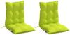 vidaXL Niedriglehner-Auflagen 2 Stk. Knallgrün Oxford-Gewebe 377704 Bild 3