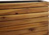 Pflanzkasten HWC-L21, Pflanzkübel Blumentopf Hochbeet, eckig 41x63x23cm Outdoor Akazie Holz FSC®-zertifiziert, braun Bild 4