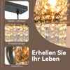 ZMH Pendelleuchte Esstisch Esszimmerlampe Hängend - Hängelampe Wohnzimmer Glas Esstischlampe Schwarz Schlafzimmer 3 Flammig E27 Hängeleuchte Modern Pendellampe Kristall für Küche(ohne Leuchtmittel) Bild 4