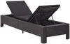 vidaXL Sonnenliege mit Auflage Schwarz Poly Rattan 46237 Bild 5
