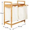 Wäschekorb aus Bambus 74 x 63,5 x 33 cm Bild 5
