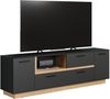 TV-Lowboard Synnax in grau und Eiche Evoke 187 cm Bild 2