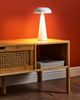 Beliani 'BOCONO' Tischlampe, kabellos, LED mit Dimmer, Metall weiß, 15 x 15 x 28 cm Bild 3