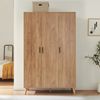 Kleiderschrank Norg 191 x 120 x 52 cm 3 Türen 4 Fächer Eicheoptik [en. casa] Bild 3