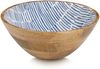 ZELLER 25699 Schale BLAU, Mangoholz, ca. Ø 30 x 12 cm Bild 1