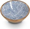 ZELLER 25699 Schale BLAU, Mangoholz, ca. Ø 30 x 12 cm Bild 2