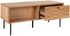 House Nordic Couchtisch, 2 Schubladen, Eichenfurnier, natur, Beine aus schwarzem Metall, 50x100x45 cm Bild 2
