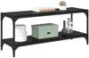 vidaXL TV-Schränk Schwarz Eichen-Optik 100x33x41cm 881113 Bild 3