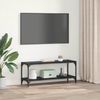 vidaXL TV-Schränk Schwarz Eichen-Optik 100x33x41cm 881113 Bild 4