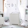 roba Kinderzimmerset 'Maxi' 3-teilig - Bett 70 x 140 - Wickelkommode - Kleiderschrank 3-türig - Weiß Bild 4