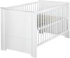 roba Kinderzimmerset 'Maxi' 3-teilig - Bett 70 x 140 - Wickelkommode - Kleiderschrank 3-türig - Weiß Bild 3