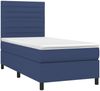 vidaXL Boxspringbett mit Matratze & LED Blau 80x200 cm Stoff 3134915 Bild 3