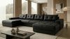 Ecksofa MODENA 320 cm x 185 cm – Stoff: ECO CAYENCE Schwarz 1114 Farbe: Schwarz Bild 2