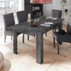 Dmora Ausziehbarer Tisch Takumi, Küchenkonsole, Esstisch mit Verlängerung, Ausziehbares Küchenregal, Made in Italy, 137x90 h79 cm, Schiefer Bild 4