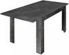 Dmora Ausziehbarer Tisch Takumi, Küchenkonsole, Esstisch mit Verlängerung, Ausziehbares Küchenregal, Made in Italy, 137x90 h79 cm, Schiefer Bild 5