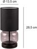 Trio Leuchten LED Tischleuchte Elio E27 rauchfarbig Metall/Glas/Stoff Bild 4